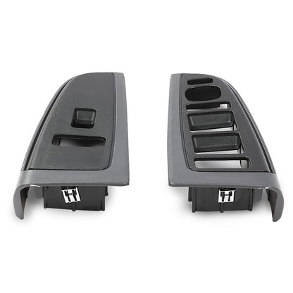 G-PLUS Window Switch Bezel Cover Compatible with Chevy Silverado/GMC Sierra 2003-2007,Fit Chevy Avalanche/Chevy Tahoe/GMC Yukon XL 2004-2006,Fit Chevy Suburban 2004-2007 89045128 89045121 Dark Gray
