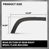 G-PLUS Rear Right Fender Flare Wheel Molding Trim, Compatible with Jeep Cherokee 2019-2022, Not Fit For Trailhawk Models 68316002AD, 68316006AB