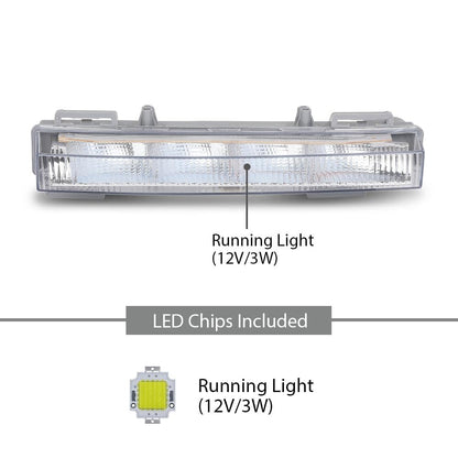 G-PLUS Right Daytime Running Light, Compatible with Benz W166 ML350 ML550 ML63AMG 2012-2015, Fit Benz W166 ML500 X204 GLK250 GLK350 2013-2015, Passenger Side, 2049065501, A2049065501