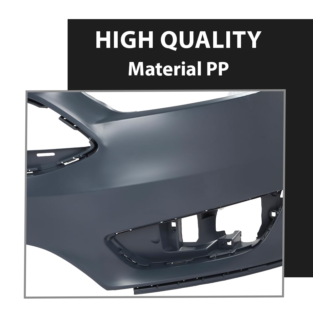 G-PLUS Front Bumper Cover, Compatible with Ford Focus S/SE/SEL 4-Door 2015-2018, FD527664DN, FO1000705