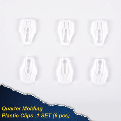 G-PLUS Molding Plastic Clip Compatible with 1966-1969 Lincoln, Fender, Door, Quarter Retainer Clips,6Pcs Install Set