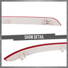 G-PLUS Pair Left & Right Bumper Reflectors Compatible with Benz GLE350 4Matic Sport Utility 4-Door 2016-2017 1668200174, 1668200074 Red