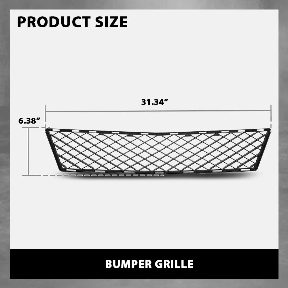 G-PLUS Front Bumper Grille Grill Center Compatible with Benz GLK350 (submodel: 4Matic, Base) 2010-2012,Fit for Models Without AMG Styling Package and Optical Off Road Package 2048851723