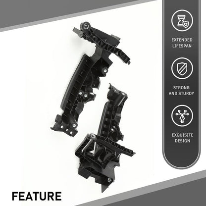 G-PLUS Headlight Mount Support Plate Bracket Set 4Pcs Compatible with Audi Q5 (8R) 2009-2012 Black 8R0805607A, 8R0805607B, 8R0805608A, 8R0805608B