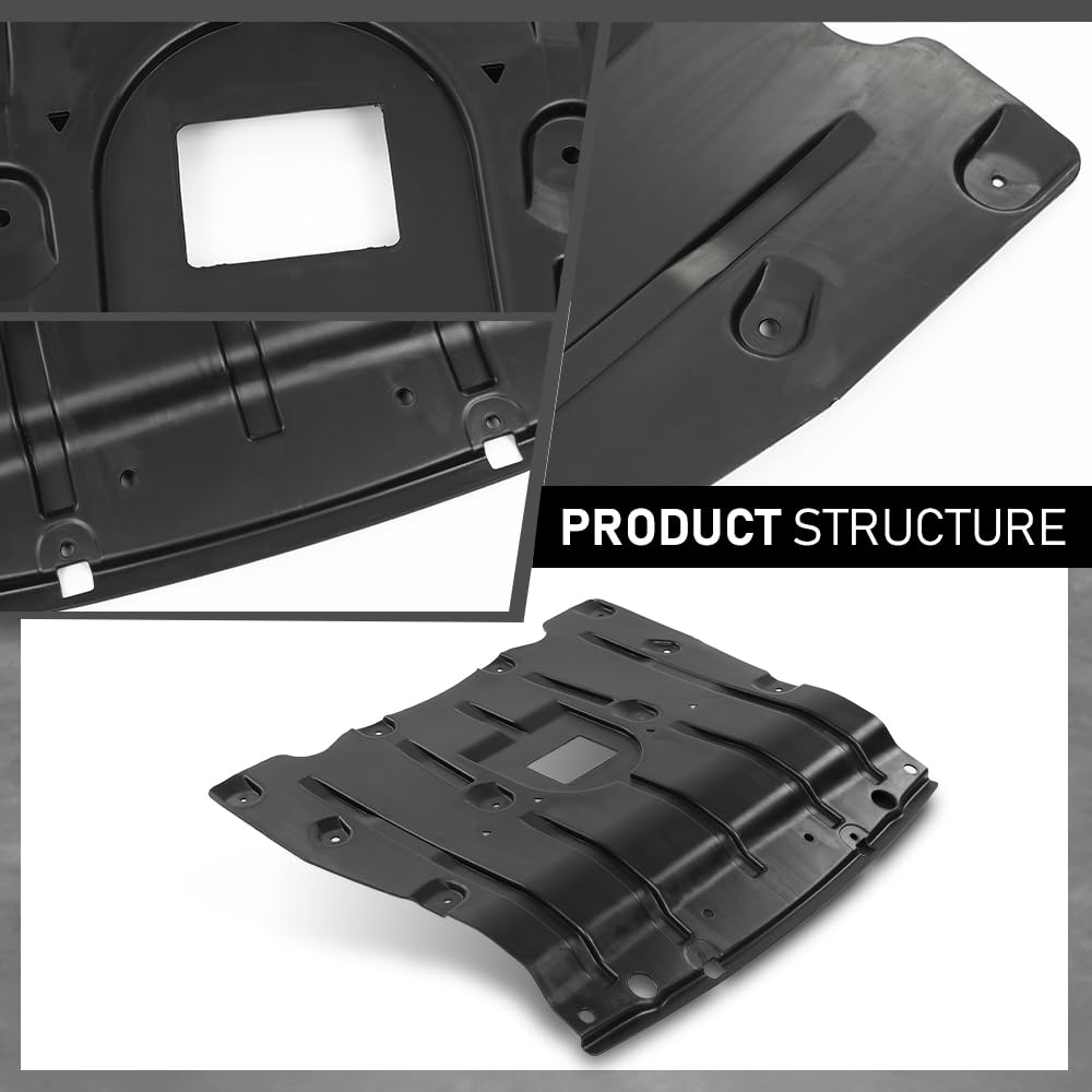 G-PLUS Engine Splash Shield Front Compatible with BMW X5 2019-2024, Fit X6 2020-2024, Fit X7 2019-2024 51487468803, BM1228191