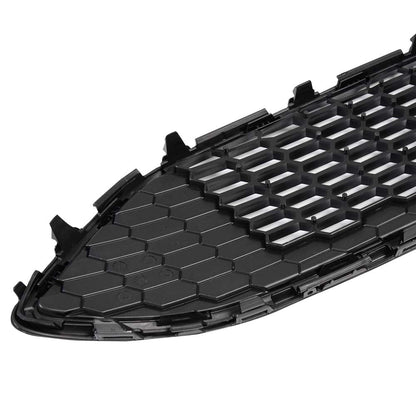 G-PLUS Front Bumper Upper Grille Compatible with Ford Focus S & SE 2015-2018 Replace for F1EZ-8200A, F1EZ-8200B Mesh Grill Honeycomb Style Black