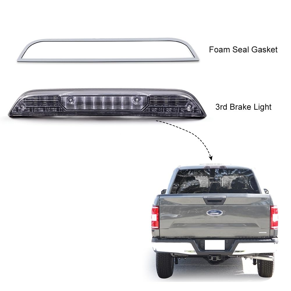 G-PLUS 3rd Third Brake Light Seal Gasket Compatible with Ford F150 2015-2019, Fit Ford F250 F350 F450 Super Duty 2017-2019, NOT Fit Raptor Model