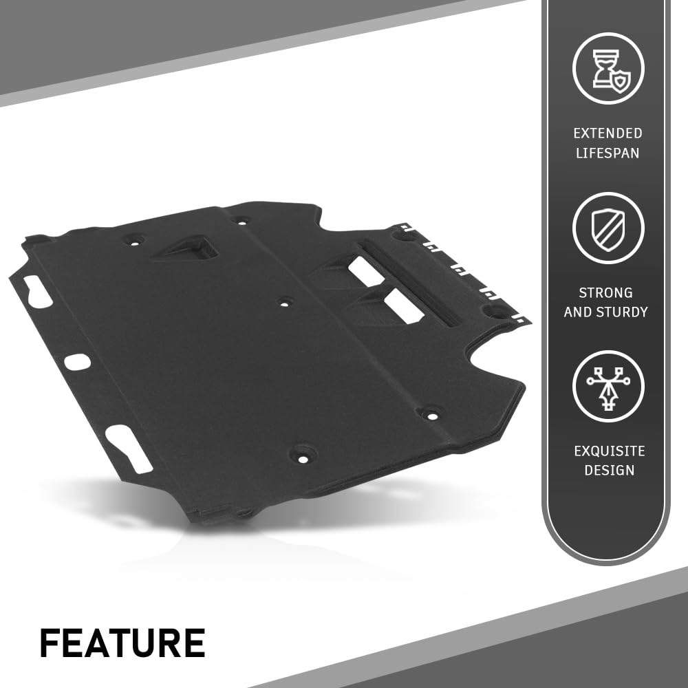 G-PLUS Engine Splash Guard + Mounting Elements Compatible with Audi A6 A7 S6 S7 Quattro RS7 2011-2018 4G0863822C, 4G0863822J