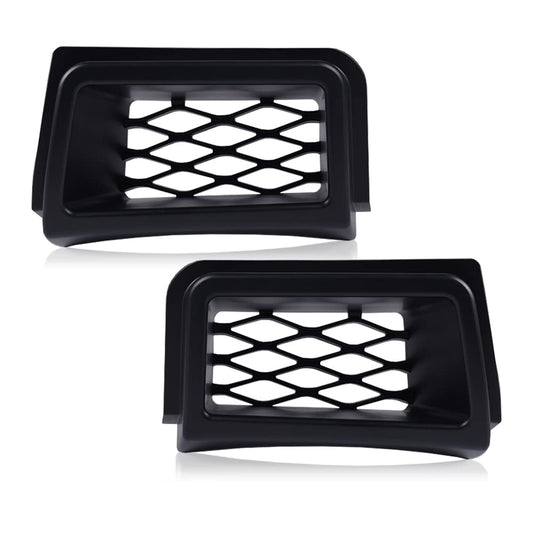 G-PLUS Front Bumper Caliper Air Duct Compatible with Chevy Silverado 1500 2003 2004 2005 2006 2007 SS-Style Left & Right Pair (Black) 89025754 89025753