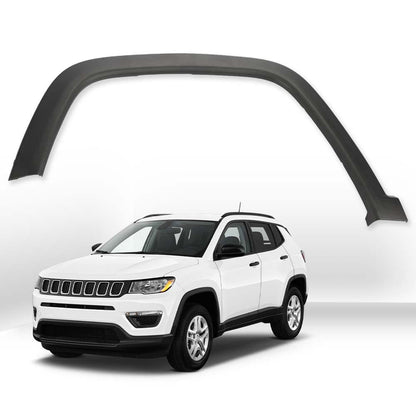 G-PLUS Wheel Opening Molding Fender Flares Front Left Compatible With Compass 2017-2022 OE Style Black Wheel Cover Protector