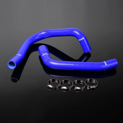G-PLUS Silicone Radiator Hose Kit w/Clamps Compatible with 1967 1968 1969 Chevy Camaro Firebird T/A V8 Blue 2 PCS