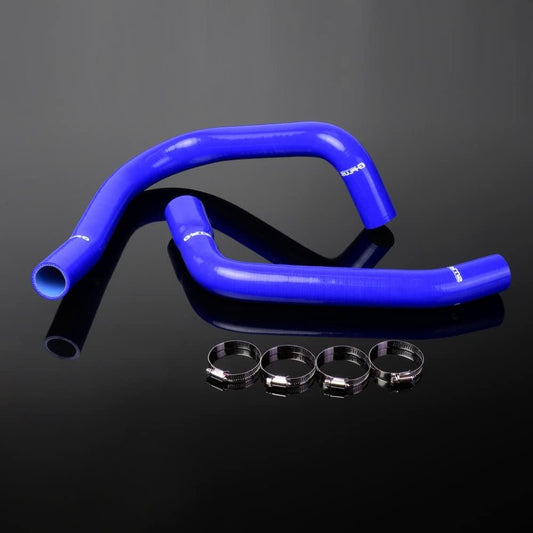 G-PLUS Silicone Radiator Hose Kit w/Clamps Compatible with 1967 1968 1969 Chevy Camaro Firebird T/A V8 Blue 2 PCS