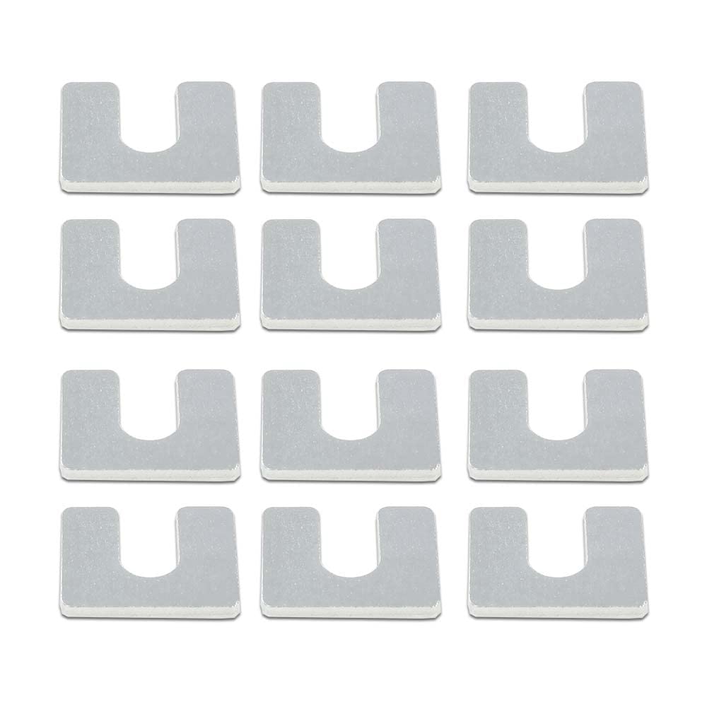 G-PLUS Fender Alignment Shims- 1/16" & 1/8" Thick- 3/8" Slot- 24 shims- #397T Compatible with GM Body