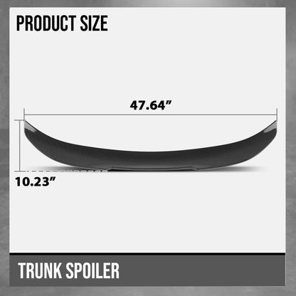 G-PLUS Rear Trunk Spoiler Wing Compatible with BMW E90 3 Series 4-Door Sedan Model 2006-2011 Not Fit 2-Door Convertible/2-Door Coupe/Wagon Models Rear Spoiler Trunk Carbon Fiber Black
