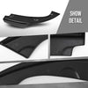 G-PLUS Rear Bumper Side Skirt Lip Splitter Canard Compatible with Honda Civic 4 Door Sedan 2016 2017 2018 2019 2020 2021,Not Fit Si or Hatchback Model Black