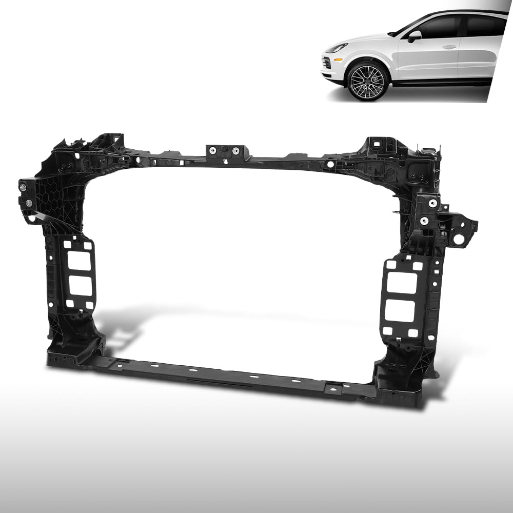 G-PLUS Radiator Core Support Front Frame Panel Compatible with Porsche Cayenne 2019 2020 2021 2022 2023 9Y0805594R, 9Y0 805 594 R Black