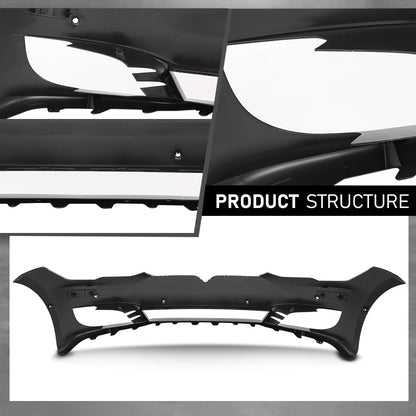 G-PLUS Front Bumper Cover Compatible with Tesla Model S 2016-2020 Black