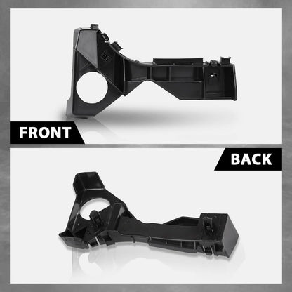 G-PLUS Front Left & Right Side Bumper Bracket Set Compatible with Toyota Corolla CE/LE/S 2003-2008 5211502061 Black