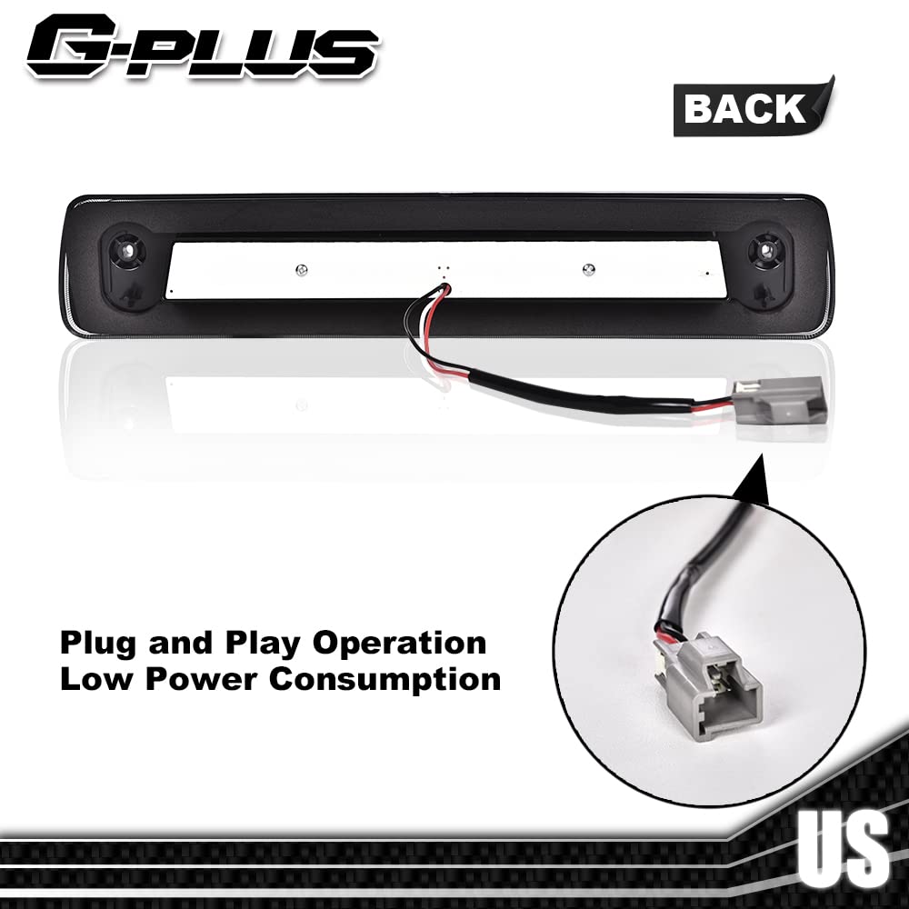 G-PLUS LED 3rd Third X Brake Light Rear Brake Stop Tail Light Compatible with 2015-2018 Colorado/Canyon GM25971002 52019397 High Mount Stop Light Third Tail Light