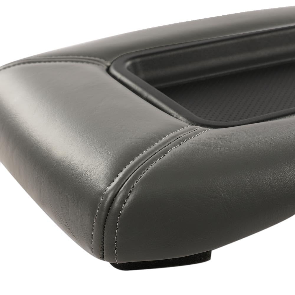G-PLUS Center Console Lid Replacement Kit Grey Compatible with GMC Sierra Yukon Chevy Silverado Avalanche Suburban Tahoe 1999-2007 Armrest Lid 19127364 19127365 19127366