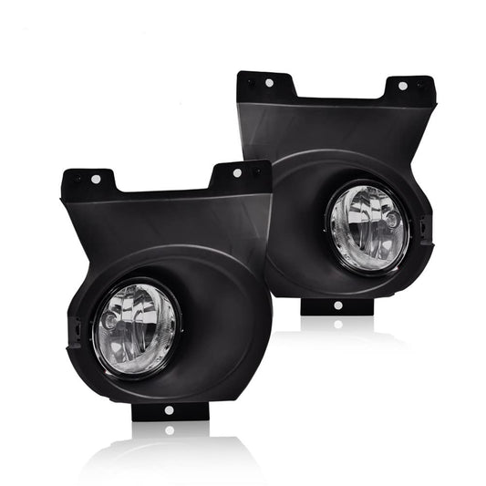 G-PLUS Fog Lights Compatible With 2011-2014 Ford F150, (NOT For SVT Raptor Models),Driving Fog Lamps w/Switch/Bracket/Bulbs Pair (Clear lens)