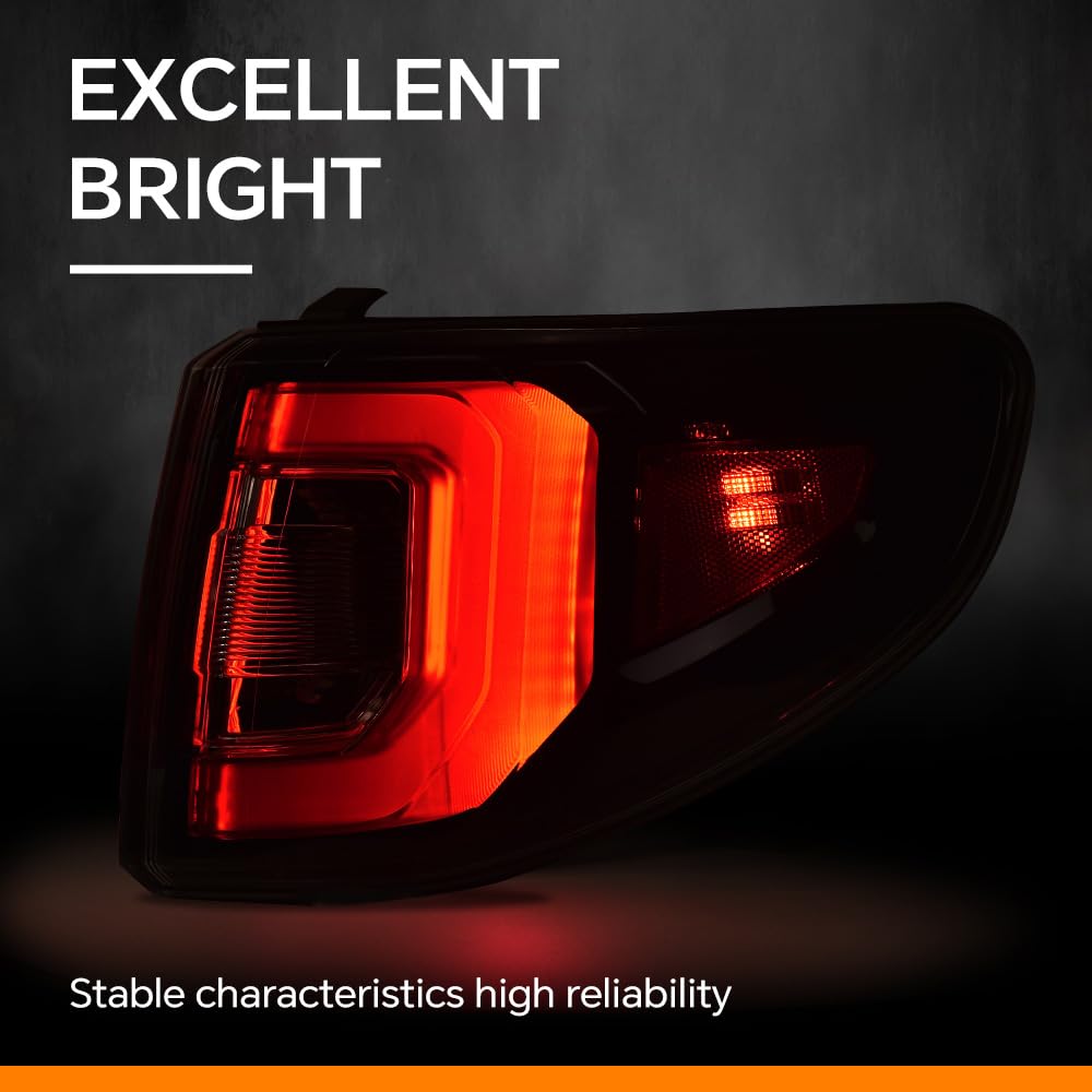 G-PLUS Tail Light Right Side Compatible with GMC Acadia 2013-2016, Compatible with GMC Acadia Limited 2017 Luces Traseras Rear Brake Lamps Assembly