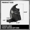 G-PLUS Fender Liner Front, Driver Side Compatible with Benz E250 E300 E350 E400 E550 2126903030, MB1248167