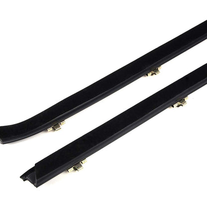 G-PLUS Weatherstrip Window Seal Car Window Moulding Trim Compatible with Chevy GMC Pickup Truck 1981-1986 Black Set of 4 Door Window Moulding Trim Weatherstrip Seal Belt FO1930104 FO1930103