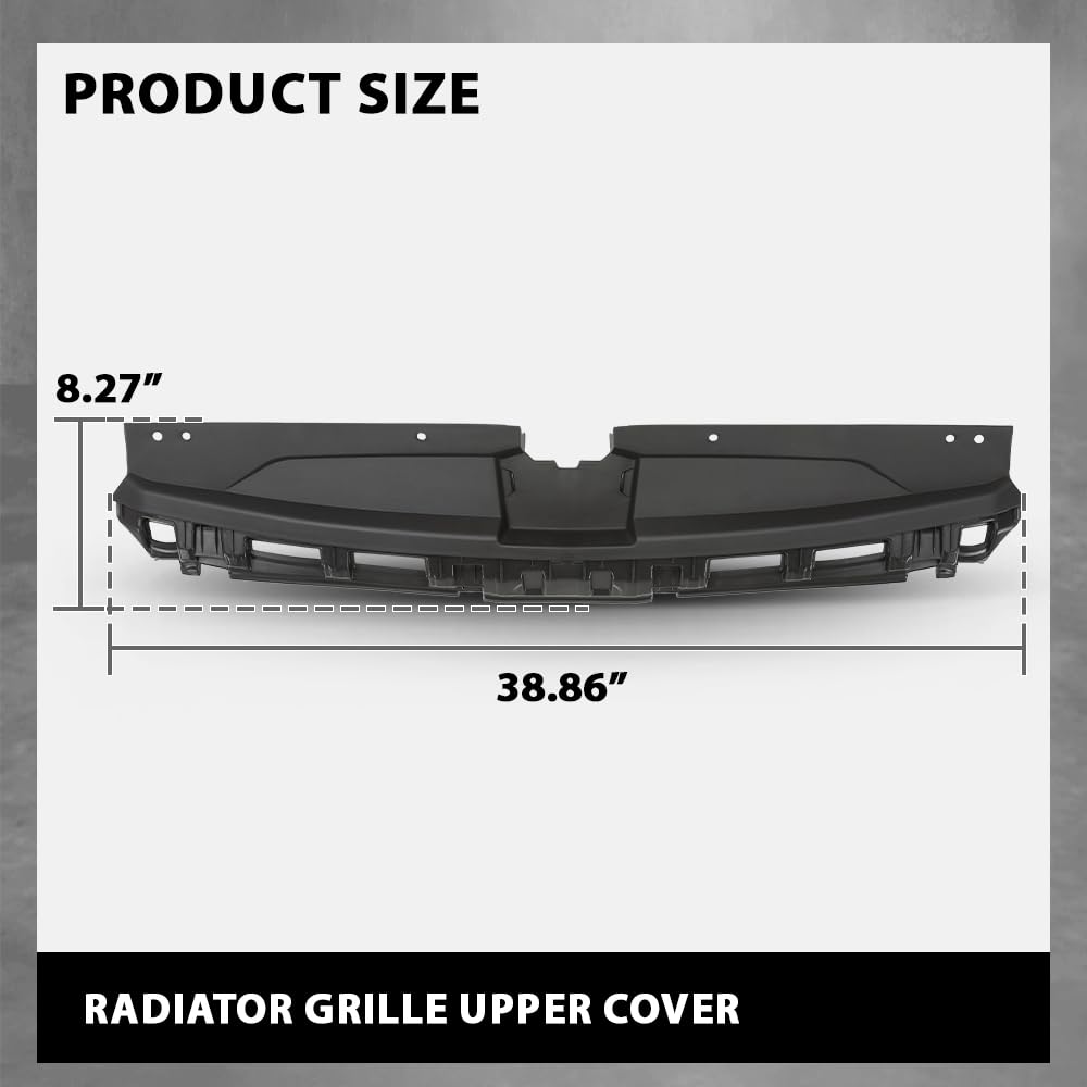 G-PLUS Radiator Grille Upper Cover, Compatible with Kia Forte 2019-2023, 86370M6000, 86370M7000