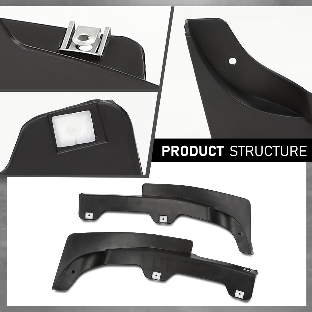 G-PLUS Pair Front Fender Splash Shield, Compatible with Audi Q5 2009-2017, Extension Wheel Spoile, Left Driver & Right Passenger Side 2PCS, 8R0853887, 8R0853888