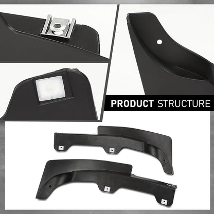 G-PLUS Pair Front Fender Splash Shield, Compatible with Audi Q5 2009-2017, Extension Wheel Spoile, Left Driver & Right Passenger Side 2PCS, 8R0853887, 8R0853888