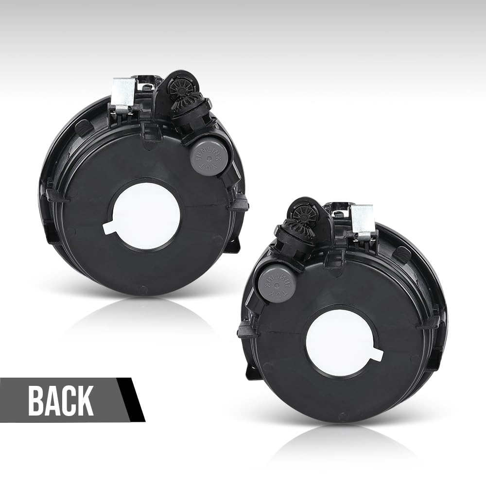 G-PLUS Fog Light Lamp Pair of Left & Right Side Compatible with BMW X1 2016-2019 / X2 2018-2021 Fit BMW X3 2011-2017 / X4 2015-2018 w/o Adaptive Headlamps 63177238787, 63177238788 Black