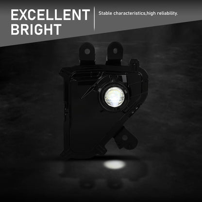 G-PLUS LED Fog Light Pair Right Passenger & Left Driver Compatible with LX GX460 2014-2023 8122060110, 8121060190 Black