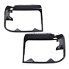G-PLUS Headlights Trim Bezel Compatible with Ford F150 F250 F350 Truck 1992-1997/ Ford Bronco 1992-1996 Headlamps Door Bezel Left & Right 2 PCS Glossy Black