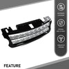 G-PLUS Front Hood Center Grille Grill Compatible with Range Rover Sport 2014-2017 LR054766, LR044120