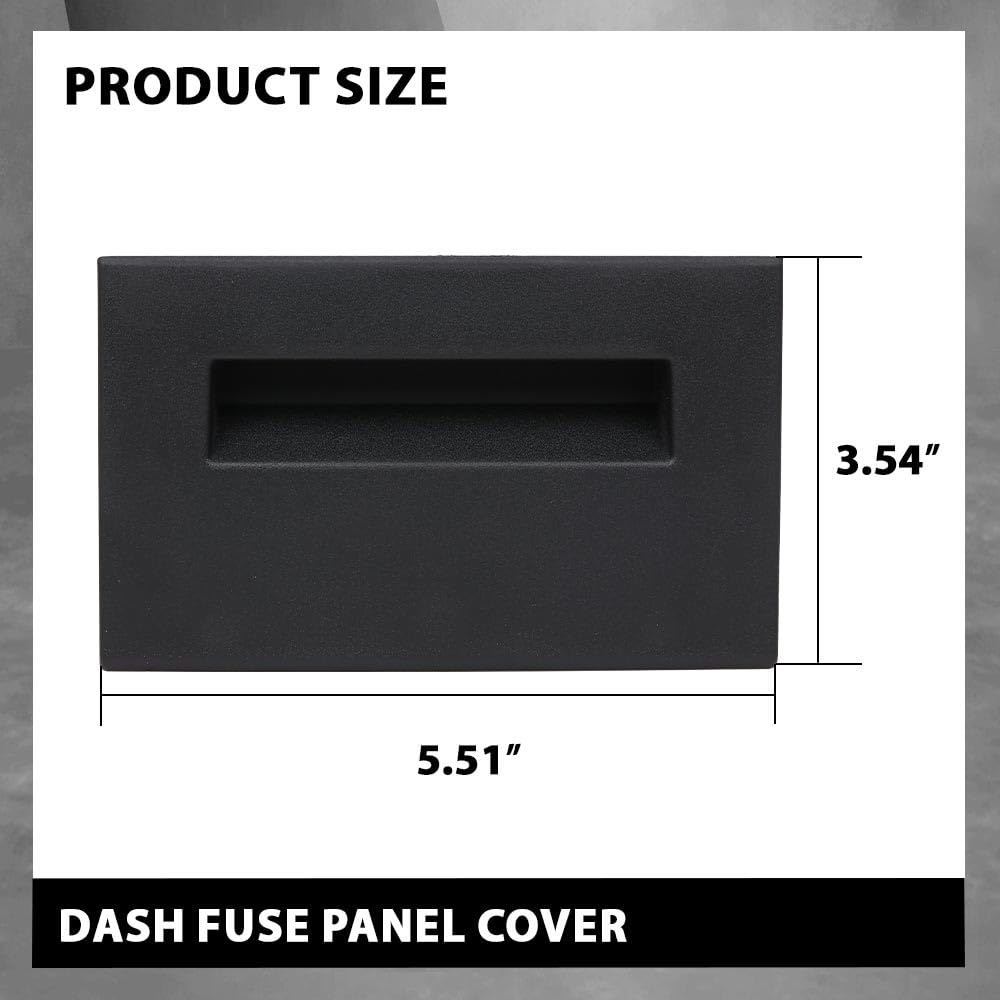 G-PLUS Dash Fuse Panel Cover Compatible with Chevy & GMC Truck 1988-1994/Fit Chevy Blazer GMC Yukon 1992-1994/Fit GMC Yukon Suburban 1992-1994 Black