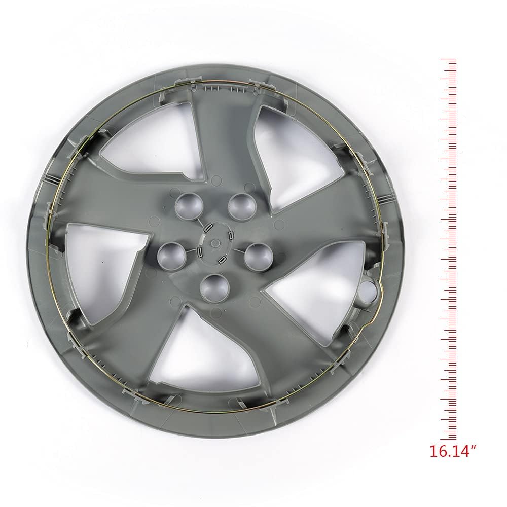 G-PLUS Bolt On Hubcap,15 inch Silver Rim Cover, Hubcap Wheel Covers 15" Compatible with 2010 2011 Toyota Prius,Auto Tire Replacement Exterior Cap