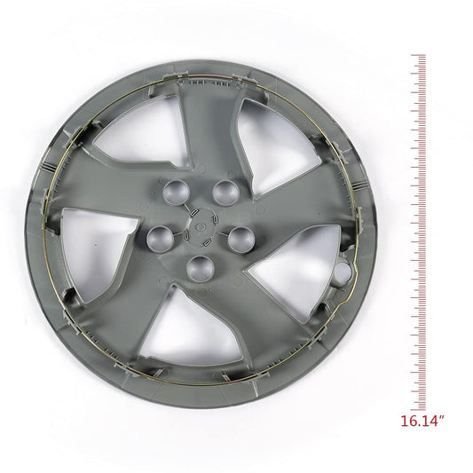 G-PLUS Bolt On Hubcap,15 inch Silver Rim Cover, Hubcap Wheel Covers 15" Compatible with 2010 2011 Toyota Prius,Auto Tire Replacement Exterior Cap