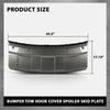 G-PLUS Front Bumper Tow Hook Cover Spoiler Skid Plate Compatible with Range Rover L405 2013-2017 Black