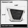 G-PLUS Pair Front Fog Light Covers, Compatible with Jeep Renegade 2019-2023, LH Driver & RH Right 2PCS, 6VP53LXHAA, 6VP55LXHAA