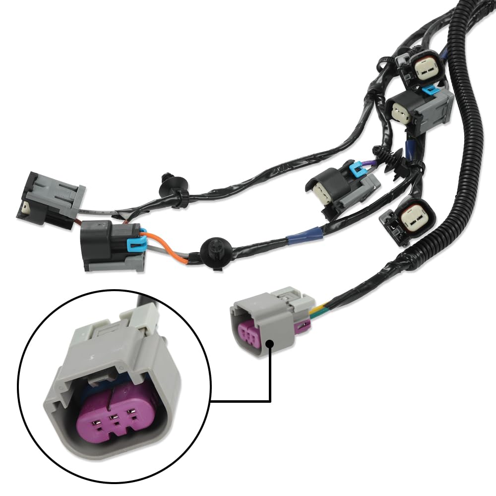 G-PLUS Fuel Injector Wiring Harness Compatible with Chrysler Town & Country/Voyager 2001-2003, Fit Dodge Caravan V6 3.3L/Grand Caravan V6 3.3L 3.8L 2001-2003 4868408AC, 4868408AD