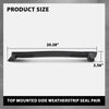 G-PLUS Top Mount Side Weatherstrip Seal Pair Compatible with Chevy Corvette 1997-2004 0313370, 10313371 Black
