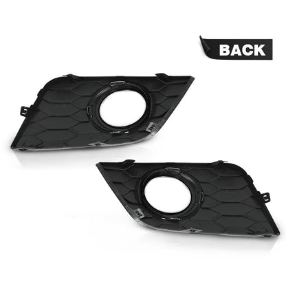 G-PLUS Front Bumper Fog Light Lamp Frame Covers w/Hole Compatible with Nissan Sentra 2016-2019 622564AF0B 622574AF0B NI1039142 NI1038142 LH&RH