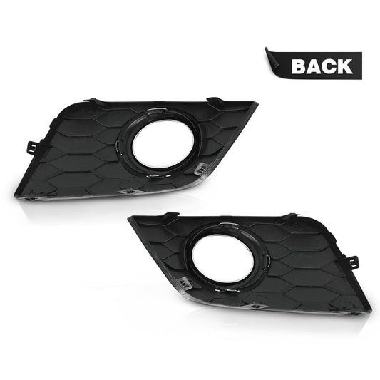 G-PLUS Front Bumper Fog Light Lamp Frame Covers w/Hole Compatible with Nissan Sentra 2016-2019 622564AF0B 622574AF0B NI1039142 NI1038142 LH&RH