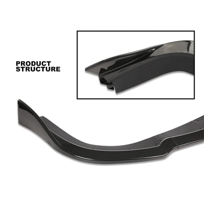 G-PLUS Front Bumper Lip Spoiler Splitter Compatible with 2006-2007 Subaru Impreza WRX STI All Models CS2 Style PP Black Unpainted Front Bumper Lip Dam Chin Splitter Protector