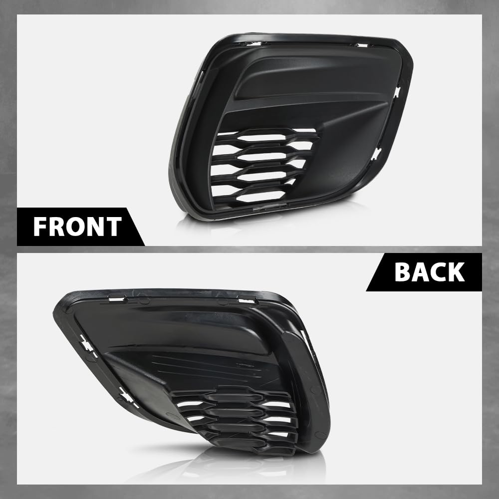 G-PLUS Front Left & Right Bumper Fog Light Cover Compatible with Dodge Charger 2020-2023