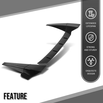G-PLUS Rear Window Roof Spoiler Compatible with Honda Civic Gen 4 Door Sedan 2016 2017 2018 2019 2020 2021 Rear Roof Spoiler Glossy Black