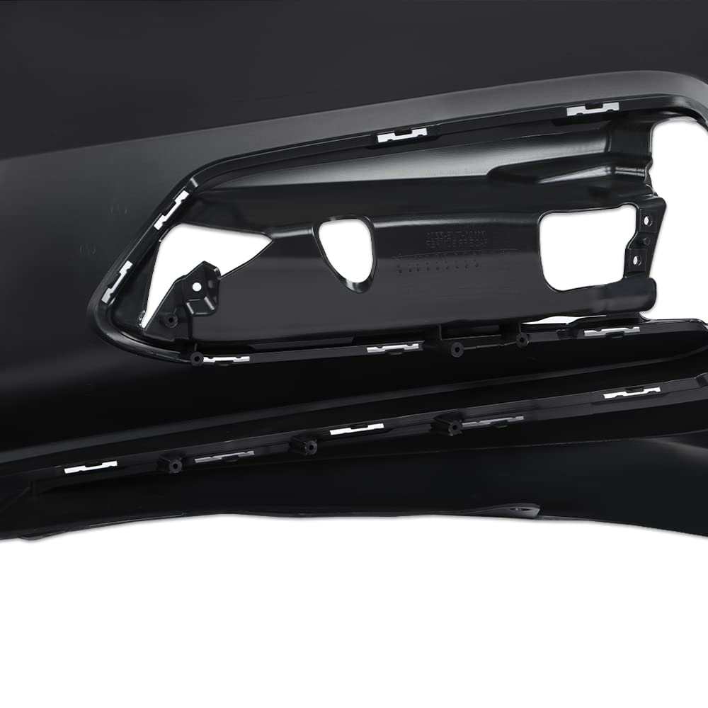 G-PLUS Front Bumper Cover Compatible with Honda Accord Sedan 2018 2019 2020 w/o Sensor Holes, HO1000314, 04711TVAA00ZZ, Primed Black