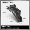 G-PLUS Front Right Fender Liner Compatible with Benz C300 C350 2008-2011 MB1249145, 2046905630