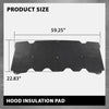 G-PLUS Hood Insulation Pad 1/2" with Clips Compatible with GMC Pick-Up Trucks 2007-2013, Not Fit Chevy Trucks